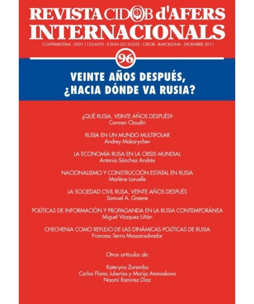Revista Cidob d'Afers Internacionals Nº 96
